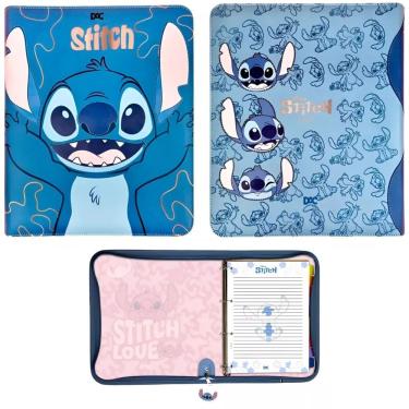 Imagem de Fichário Argolado Universitário Stitch - Ziper - 4827 - Dac
