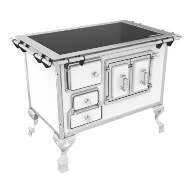 Imagem de Fogão A Lenha Venâncio Nº2 Vitrocerâmico Direito Branco Porta Dupla Fl2v-47364