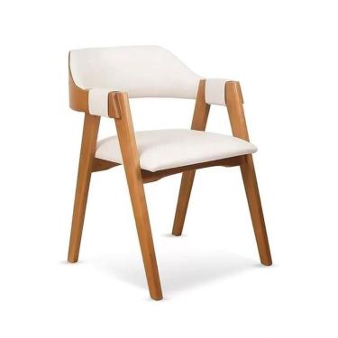 Imagem de Cadeira Dalia Encosto Anatômico Com Apoio No Braço Branco