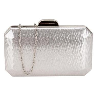 Imagem de Bolsa feminina festa melamel e54, Prata, U