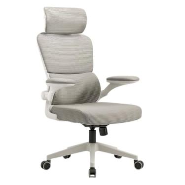 Imagem de Cadeira de Escritório VMSTARK Ergonômica com Encosto Reclinável, Apoio de Braços 90°, Rodízios e Altura Ajustável – Conforto para Home Office, Estudo e Trabalho