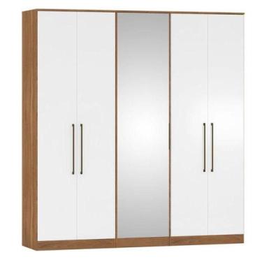 Imagem de Quarto De Casal Irlanda Composição 5 Amêndola Branco  Demartêz - DEMAR