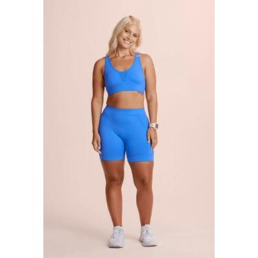 Imagem de Top Sem Bojo Feminino Adulto Attack Ii Lupo - Ref. 71401, Azul leblon,