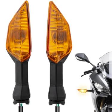 Imagem de Luzes indicadoras de seta de LED compatíveis com Kawasaki NINJA 300 400 650 H2 ZX-25R ZX-6R ZX-10R Z400 Z900 Z1000 (C-âmbar)