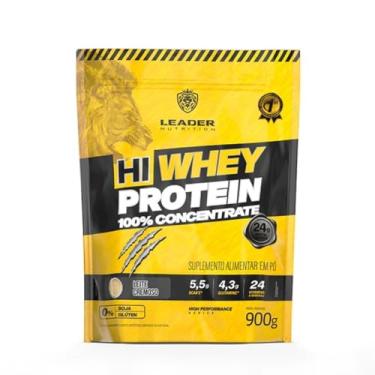 Imagem de Hi-Whey Protein Concentrate 100% - 900g Refil Leite Cremoso - Leader Nutrition
