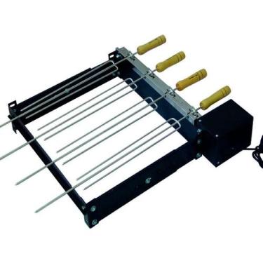 Imagem de Kit Giratório Baixo para Churrasqueira com 4 Espetos Bivolt - OUTRAS M