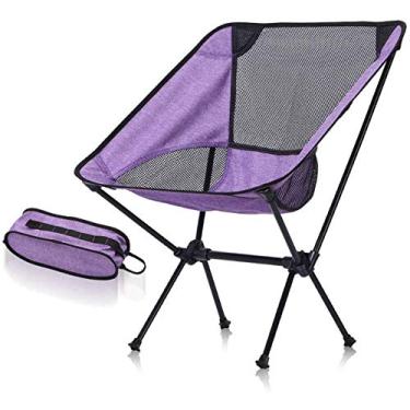 Imagem de Espreguiçadeira reclinável para uso ao ar livre, para acampamento, baloiço, cadeira reclinável, assento reclinável, preto