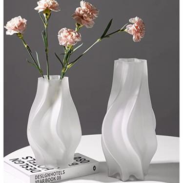 Imagem de Arranjo de flores em forma de tornado criativo duas peças ornamentos arranjo decorações de textura fosca sênior (cor: uma cor, tamanho: um conjunto) (conjunto de uma cor A)