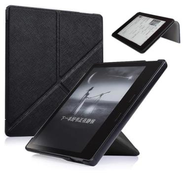 Imagem de Yzlvigrous 7 Polegadas Capa para Kindle Oásis 9/10ª Geração 2017/2019, Cobertura de Casca de Origami Ultrafina com Tampa Traseira de PC com Recurso de Vigília do Sono Automático