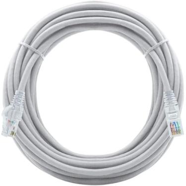 Imagem de Cabo de Internet RJ45 Cat 6 10GBPS Giga Lan Ethernet 100% Cobre (Branc