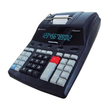 Imagem de Calculadora De Mesa Preta Com Impressão Térmica Pr5400t Bivolt - Procalc