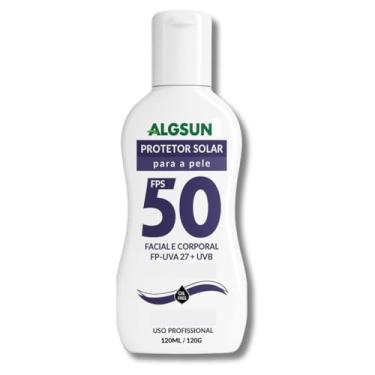 Imagem de PROTETOR SOLAR FACIAL E CORPORAL ALG SUN FPS 50 120ML | 1 Unidade