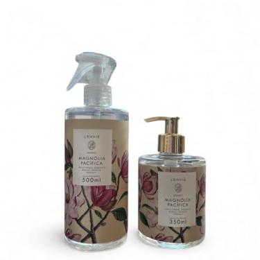 Imagem de Kit Água Perfumada Magnolia Pacifica 500ml+Sabonete Liquido 350ml