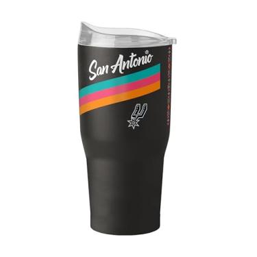 Imagem de FANMATS Copo de aço inoxidável NBA San Antonio Spurs City Edition 850.5 g – Acabamento em pó de parede dupla isolado e durável - Design City Edition, mantém as bebidas quentes e frias por horas