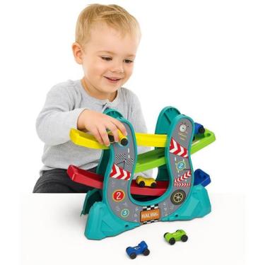 Imagem de Brinquedo Educativo Pista De Corrida Com Rampas E Carrinhos