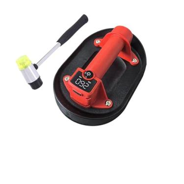 Imagem de Ferramenta de reparo de lacunas de chão, SUCK-LIFT-TAP! Kit de elevação de ventosa a vácuo elétrico de 260 kg com martelo - Pega de vácuo automática para reparo de vidro, pedra, azulejo e piso (modelo
