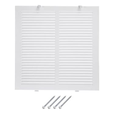 Imagem de PATIKIL Tampa de ventilação de abertura de duto de 35,56 cm x 35,56 cm, grade de suprimento de ar, grade de retorno do filtro de ar, rosto/porta removível para piso de parede de teto doméstico, branco
