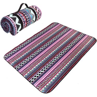 Imagem de Tapete Picic Extra Grande Blaket 300x300, Picic Blaket Impermeável Com Alça De Transporte Para Campig, Parque, Garde, Praia, Exterior, C, 200x300cm