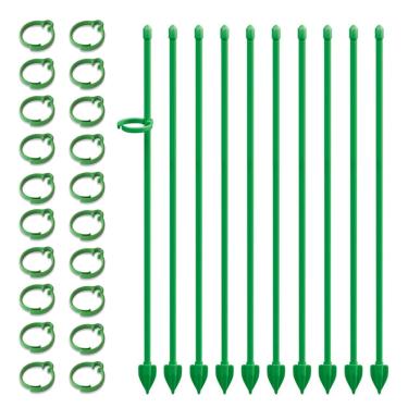 Imagem de Estacas de plantas de interior, alfinetes de flores ajustáveis - palitos de plantas | para pátio interno, gramado, estufa, quintal, ao ar livre