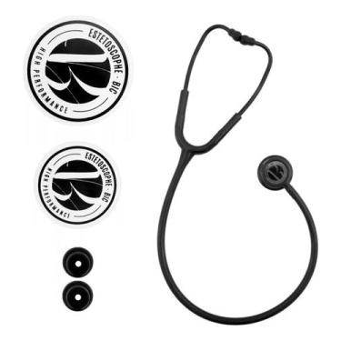 Imagem de Estetoscopio Profissional Inox Duplo Adulto e Infantil All Black Bic E