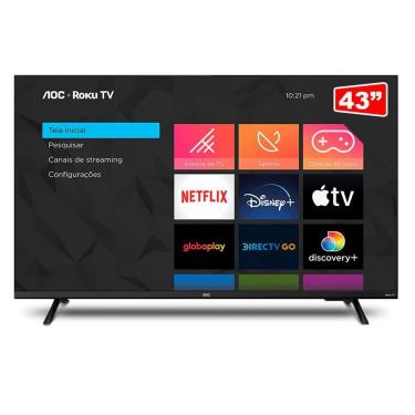 Imagem de Smart Tv Aoc Roku Dled 43" Full Hd S5135 3 Hdmi