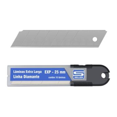 Imagem de Lâmina Profissional Diamante Extra Larga EXP-25 Seller 25mm 0,7mm Aço 