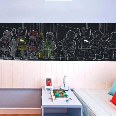 Imagem de Adesivo Lousa Infantil Heróis 0,58x1,00m  - TACOLADO PAPEL DE PAREDE, 