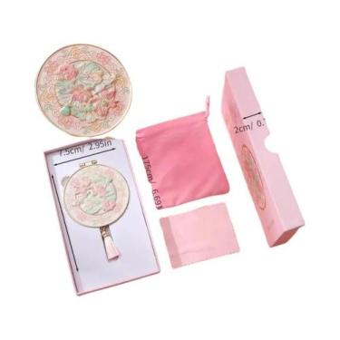 Imagem de Espelho De Maquiagem Dobrável De Mão Dupla Face, Artigo De Pequim, Com