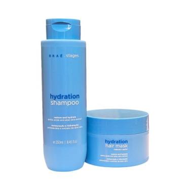 Imagem de Kit Braé Stages Hydration - Shampoo 250ml + Máscara 200g - Braé Hair C