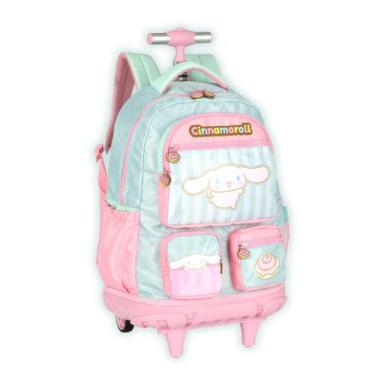Imagem de Mochila Rodas Cinnamoroll Hello Kitty Escolar Meninas Kids - UP4YOU - 