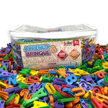 Imagem de Letras E Números Alfabeto Com 1000 Pçs Vogais E Consoantes