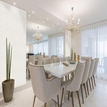 Imagem de Papel De Parede Arabesco Off White Rolo 10 Mts