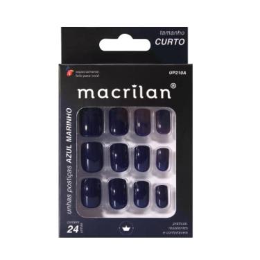 Imagem de MACRILAN UNHAS POSTIÇAS AZUL MARINHO SEM ADESIVO REF. UP210A