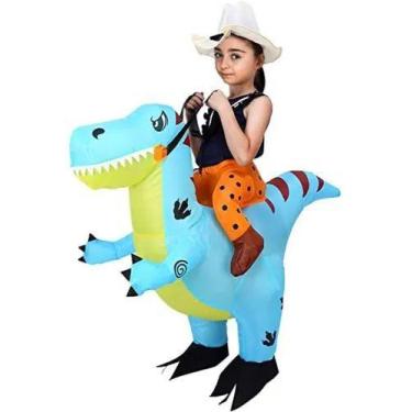 Imagem de Fantasia Infantil Inflável Dinossauro Crianças Cosplay - Bimport