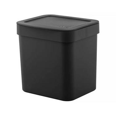 Imagem de Lixeira para Pia de Cozinha Trium 4,7 Litros Preto LX505 - Ou