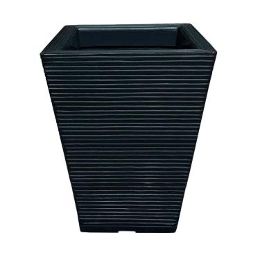 Imagem de Vaso De Planta Quadrado Decorativo Polietileno 45X35 Preto