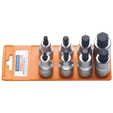 Imagem de Jogo de chave soquete allen 4 a 17 mm encaixe 1/2" com 08 peças