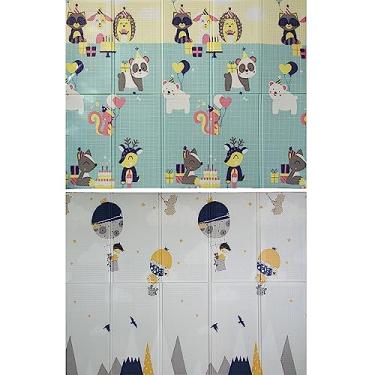 Imagem de Tapete Infantil Emborrachado Térmico Antiderrapante Dobrável Dupla Face Premium 1,96 x 1,50m - 8mm (Modelo 4)