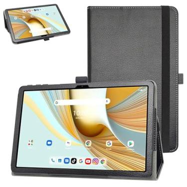 Imagem de MAMA MOUTH Capa para tablets UMIDIGI G3 Tab, capa de couro PU com suporte dobrável para Vortex Z Tab 10/Vortex ZTAB10/Vortex T10M Pro/UMIDIGI G3 Tab/UMIDIGI G2/UMIDIGI G1 10,1 polegadas, preto