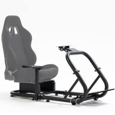 Imagem de Marada Steering Wheel Simulator Cockpit Upgrade Fit for Fanatec, PXN, Thrustmaster, Logitech G25 G27 G29 G920 T80 Stable Racing Stand Adjustable Frame, Wheel Pedal Shifter and Seat Not Include