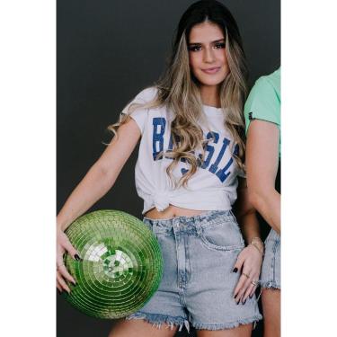 Imagem de T-Shirt Brasil Branca Branco M-Feminino