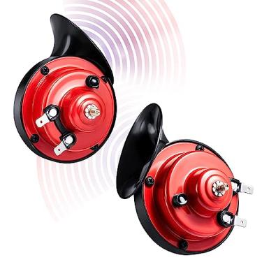 Imagem de Buzina de carro, buzina de carro Ouffun 12V 300DB super alta à prova d'água, buzinas de caracol elétricas, kit de ajuste universal para carros, motocicletas, caminhões, trens e barcos (2 peças)