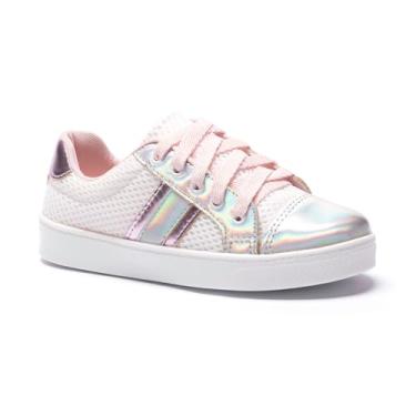 Imagem de Tênis Infantil Feminino Tininha Moda Fashion Casual Oferta (Branco, BR, Criança de 4 a 8 anos, Numérico, 33)