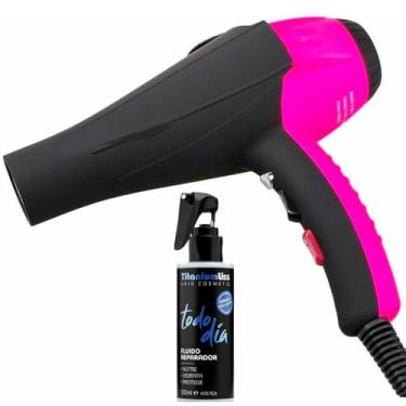 Imagem de Secador De Cabelo Potente + Fluido Térmico Titanium Liss