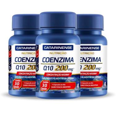 Imagem de Kit 3 Coenzima Q10 200mg Catarinense 30 cápsulas