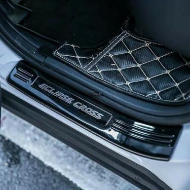 Imagem de GZBFTDH Proteção de Peitoril Soleira da Porta, para Mitsubishi Eclipse Cross 2018-2022 Carro Acessórios, Aço Inoxidável Kick Plate Guard de Pedal de Limiar Protetor, Peças para Automóveis