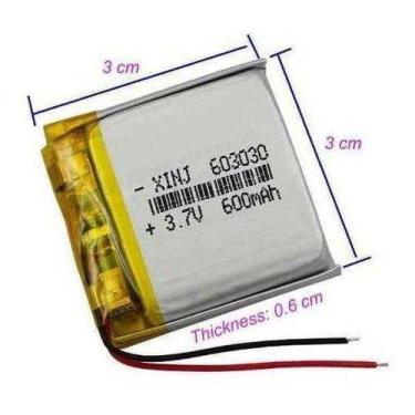 Imagem de 2 Baterias Rastreador 603030 600mah 3,7v Cr - bgb