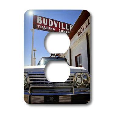 Imagem de 3dRose LLC lsp_92715_6 Budville, Novo México, Rota dos Estados Unidos 66 Us32 Jmr0800 Julien Mcroberts Capa de tomada com 2 plugues