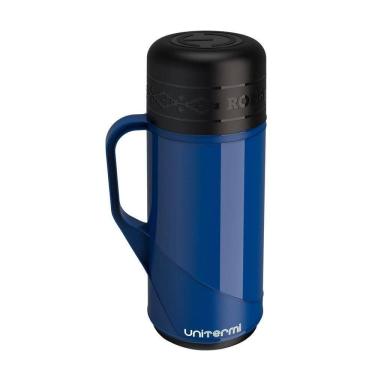 Imagem de Garrafa Térmica De Mesa Roma Tradição Azul 1L Chá Chimarrão