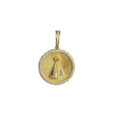 Imagem de PINGENTE NOSSA SENHORA M - BANHADO A OURO 18k - ToJoia18k